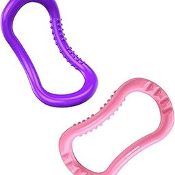 SS Yoga Ring, 2 Piece, Great for Yoga, Mobility, Pilates, Stretch & Support, Magic Circle, Fascia Massage, Training Ring for Back and Leg Support for Home & Gym Workout-image-26