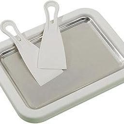 Ice Cream Pan Plate DIY Summer with Spatulas for Sorbet White-13