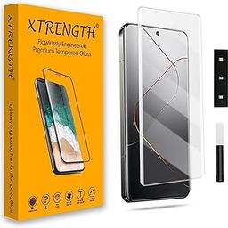 XTRENGTH Advanced HD+ Curved UV Gorilla Tempered Glass Screen Protector Designed for Xiaomi 14 CIVI - Edge to Edge Full Screen Coverage with Easy Installation Kit (Anti-Scratch)-9