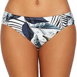 Women's Side Shirred Hipster Bikini Swimsuit Bottom, Monument of Zen, 16-picture-13