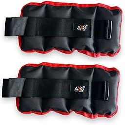AXG Premium and Adjustable (1Kg X 2) Black Ankle & Wrist Weight (2 kg)-image-13