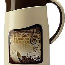 Milton Viva Tuff 1000 Water Jug, PU Insulated Inner Stainless Steel Hot & Cold Jug, BPA Free, Leak Proof, 1 Litre, Brown, Ideal for Tea, Coffee, Water, Hot Beverages-1