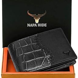 RFID Protected Genuine Leather Wallet for Men (Black)-image-71