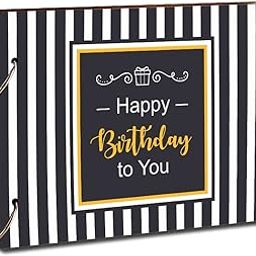 Paper Plane Design Paper Scrapbook Photo Album (22 x 16 cm, Multicolour)-31