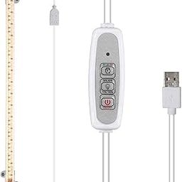 UJEAVETTE LED Plant Grow Light Auto On/Off Timer for Greenhouse Garden Indoor Plants 2-Head Warm Light Three-Button Switch-image-14