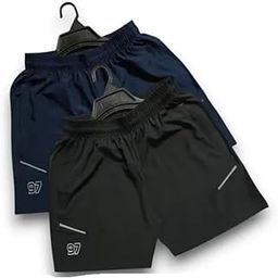 Boxer Shorts for Men |Regular Fit Ultralight All Day Lycra Blend Short with Two Side Zipper Pockets (C26)-image-77