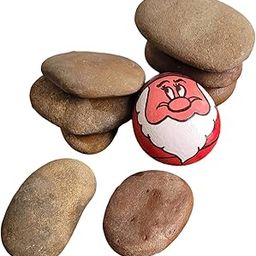 R&M Natural River Pebble | Pack of 2kg | Decorative for Home,Office, Fountain, Vase Fillers,Table Scatter, Wedding, Aquarium | Flat Smooth Stones | Landscaping Gardening Space Filler | Brown-image-57