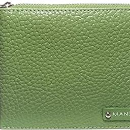 Women's/Ladies Small PU Leather Slim Compact Passport Holder Zipper Travel Wallet (Terrain Green)-image-6