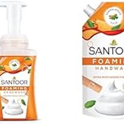 Santoor Foaming Handwash| Extra Mositurising Formula| Sandalwood & Tulsi | Refill Pack-image-80
