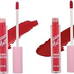 Aakarsh Beauty Combo Of Liquid Matte Lipstick, Smudge Proof And Waterproof (Passionate Red & Rusty Nude)-10
