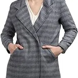 honnete Women Casual Stylish Notched Lapel Winter Long Coat with Press Button-picture-41