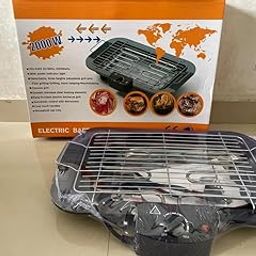 Electric BBQ Grill, 2000W, Stainless Steel, Indoor/Outdoor, 5 Temperature Settings, Non-stick Surface, Black-image-47