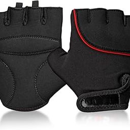 WISHPOOL Sports Glove for Unisex, Gloves Gym Workout, Gym Accessories Men, Gym Gloves Men Workout, Sport Glove, Fitness Gloves, Grip Gloves, Exercise Gloves (Pack of 2 Pair, RED Black)-image-99