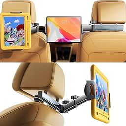 LISEN Car Headrest Tablet Holder [Extension Arm] 2024 Mount for iPad Pro, Air, Mini, Galaxy, Fire - Back Seat for Kids, Road Trip Essentials (4.7-11")-26