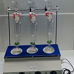 ISKO Borosilicate Glass Soxhlet Apparatus with 3-Stage Heating Mantle – 250 ml, Set of 1-18