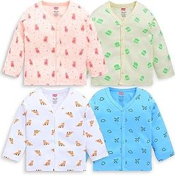 Unisex's Cartoon Modern Fit F/S Jhabla (LLAMZGR0104_Multicolour-8 1 to 3 Months)-image-15