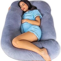 softac Multifunctional Microfiber G Shaped Pregnancy Pillow/Maternity Pillow (Grey-G-1)-image-91