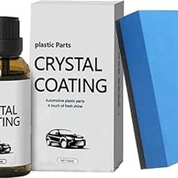 Crystal Coating for Car and Bike – 30ml Plastic Restorer, Polish & Shine Agent | Dashboard Cleaner & Maintenance Kit | Pack of 2-8