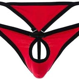 Men's G-String Briefs with Cut-Out Pouch | Ultra-Low Waist | Soft & Stretchable Microfiber Regular Size Fit (S, M,L)-3