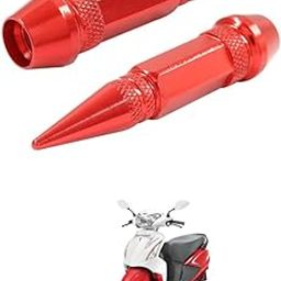 LOVMOTO Universal 2PC Spiked Aluminum Stem Valve Caps Dustproof Tire Wheel Stem Caps for Cars,SUVs,Trucks Bicycles and Motorcycles Comfortable with Plea-Sure-image-80