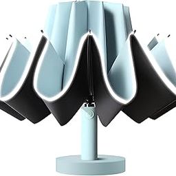 | 20-Bone Reverse Double-Bone Automatic Folding Umbrella – Windproof, UPF50+ UV Sunshade with Reflective Edges for Men & Women-16