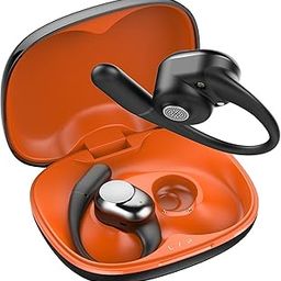 truke Newly Launched Buds Freedom Open Ear Wireless Earbuds with PureVoice™ Technology, 16mm Beryllium Speaker, 60H Playtime, Quad Mic for Crystal-Clear Calls, Fast Charging, BT 5.4 (Sunset Black)-1
