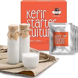 Zoh Probiotics Milk Kefir Starter Culture | 55+ Live Active Probiotic Strains | Pack of 5 Makes 100 Litres | Easy DIY Probiotic Drink | Gluten-Free & Vegetarian, Powder-image-46