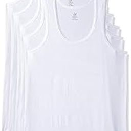Supreme Men's Sleeveless Cotton Regular Fit Vest (Pack Of 5) (Large) White-26