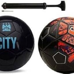 Combo of City and CR-7 Football with AIR Pump Football - Size: 5 (Pack of 3)-8