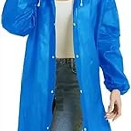 Women's Polyester Long RainCoat Pocho Barsaati with Adjustable Cap and Cover (Pack of 1)-picture-30