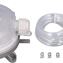 flexman Wind Pressure Switch Kits, 8X5mm 30Pa~300Pa SPDT Contact Mechanical Copper Vacuum Pressure Differential Switch with Multi Effect Protection-8
