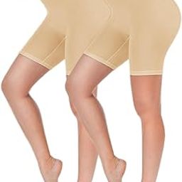 Anti-Chafing Boyshorts Women Shorties | Stretchable Skin Fit Shorts Tights | Cotton Slip Biker Shorts Under Dresses Underwear for Women & Girls High Waist Women's Shorts - (Pack of 2)-image-17