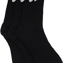 Cotton Men & Women Calf Length Pack Of 3 Black Color Full Length Socks-picture-41