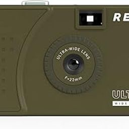 RETO Ultra Wide and Slim 35mm Reusable Daylight Film Camera - 22mm Wide Lens, Focus Free, Light Weight, Easy to Use (Olive)-image-43
