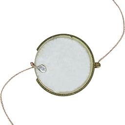 Electronic Spices 21.5 mm Diameter Double Sided Ceramic Piezoelectric Wafer Plate Sensor Enameled Wire (Pack of 5)-31