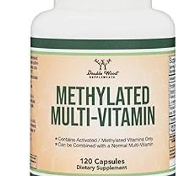 Methylated Multivitamin (Methylated and Activated Vitamins Only - Methylated B Complex with Trimethylglycine (TMG) and Methylfolate)(Non-GMO, Gluten Free MTHFR Supplement) 120 Capsules-image-86