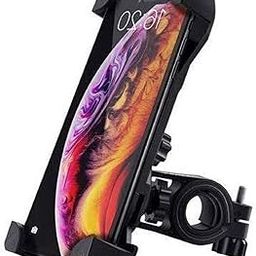 SPYKART™ Universal Bike Motorcycle Cell Phone Holder Mount Stand Bracket Fits for All Mobile Phones Size Upto 5.5" inch - (Black)-8