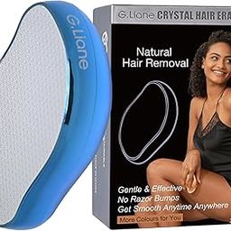 G.Liane Crystal Hair Eraser,Upgraded Painless Crystal Hair Remover,Effective Nano Glass Hair Removal Device and Skin Exfoliation,Body Epilator for Women and Men(Royal Blue)-image-79