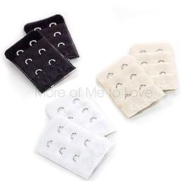 Pregnancy Bra Extender with Two-hooks (Value 6-Pack of Black, White and Beige)-33