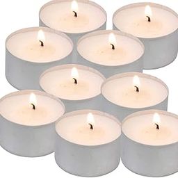 Indoblaze Paraffin Wax Long Burning Tea Light Candles | Tealights Candles Set Of 30 | Big- 22 Gram Each | Burning Time- 5-6 Hours Appx | Pack Of 30, Unscented-13