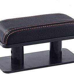 Automaze Adjustable Height Car Armrest Right Elbow Support Pad Anti-Fatigue Car Door Armrest Rest Pad (Black With Red Line)-image-36