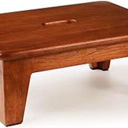 Moksh art Small Wooden Stool, Wooden Step Stools for Adults, Portable Stepping Stool with Non-Slip Pad, One Step Foot Stool for High Beds, Living Room, Bathroom Kitchen Office-picture-15