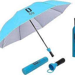 Travel Bottle Umbrella | Compact Windproof Folding Umbrella for Sun & Rain | Portable UV Protection Umbrella for Men & Women | Mini Lightweight Waterproof Umbrella in Bottle Case-image-80