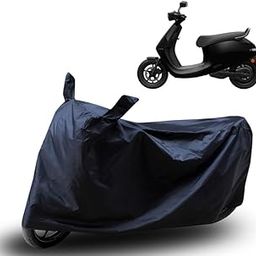 Teenox Scooter Body Cover Compatible with Ola S1 Pro Electric Scooter Bike Rain Sun Heat UV Ray Dust Protection Cover - Black-image-94