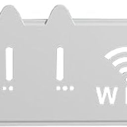 BRYFER Wall-Mounted WiFi Router Storage Box with Simple Shelf Design for Home Living Room Wireless Device Organizer Bracket and Cable Management Rack-image-105