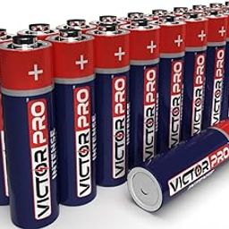 VictorPro Intense AA Alkaline Battery 20 Pcs, 12 + 8 Free - Guarantee 20 Months in Remote - Long Lasting -10 Year Power Lock Technology - for Toys, Flashlights, Keyboards, Mouse and More-13