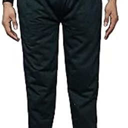 IndiWeaves Mens Warm Fleece Track Pant Lower for Winters (Black,40)-image-7
