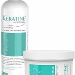 Keratine Professional Hair Care Set, Repair and Nourish Combo with Shampoo and Hair Mask, Strengthens and Restores Damaged Hair-image-27