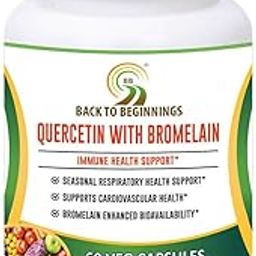 BB Back to Beginnings Complete Wellness Quercetin With Bromelain 500 mg Blend | Natural Bioflavonoids | Boost Immunity & Fights Allergies | Antioxidant & Lowers Inflammation | 60 Veg Capsules-picture-11