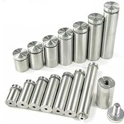 GIOR FITTINGS STAINLESS STEEL SPACERS MOUNT STAND OFF BOLTS SCREWS STUDS FOR GLASS/ACRYLIC SHEETS DESIGNER SHEETS PACK OF 4 PCS (size 25 mm x 38 mm)-30